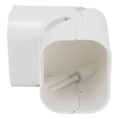 THORSMAN - Codo Vertical para Aire Acondicionado / 4 Canales / 11 Piezas / PVC Rígido / -20°C a 75°C / 3.28 ft