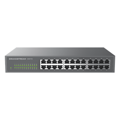 GRANDSTREAM - Switch Gigabit No Administrable / 24 Puertos 10/100/1000 Mbps / Capacidad 48 Gbps / Montaje en Rack