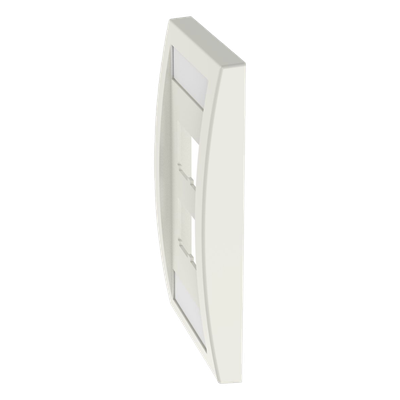 PANDUIT - Placa de Pared Vertical / 4 Puertos Mini-Com / 69.8 x 114.3 mm / 2.75 x 4.5 pulg / Blanco Mate