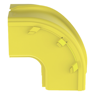 PANDUIT - Bajada Vertical Exterior 90° / Canaleta 6x4 FiberRunner / Radio 2" (50.8 mm) / PC/ABS / Amarillo