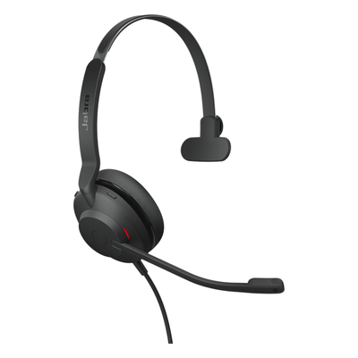 JABRA - Auricular Mono UC / Aislamiento de Ruido Viscoelástico / Busylight Integrado / Dual Micrófonos con Reducción Ambiental / Certificación Microsoft / Optimizado Trabajo Remoto