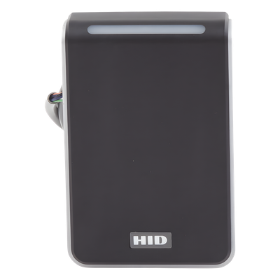 HID - Lector de Control de Acceso / Multitecnología SEOS, iCLASS, MIFARE, HID Proximity / Interfaz Wiegand y RS-485 / Montaje en Marco o Superficie Plana / LED Tricolor y Audio