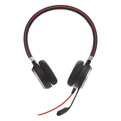 JABRA - Diadema / Auricular Jabra Evolve 40 Duo / USB y 3.5mm / Cancelación de Ruido Pasiva / Indicador de Ocupado (6399-823-109)
