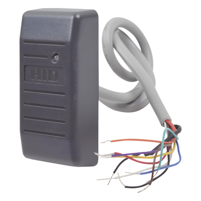 HID - Lector de Proximidad / Wiegand / 125 kHz / IP65 / Alcance 7.6 cm (3 ft) / 5-16 VDC