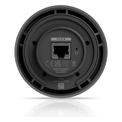 UBIQUITI - Cámara IP Bala PoE / 4K 8 Megapixel / IR 30 m (98.4 ft) / AI Multi-TOPS / Campo de Visión 134.1° / IP66 e IK04