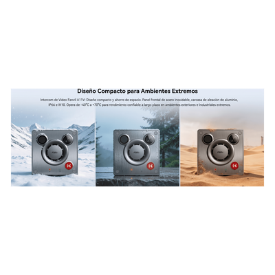 FANVIL - Videoportero IP para Exterior / Cámara 4 Megapixel (1080p) / HDR e Iluminación IR / Altavoz 5W y Doble Micrófono / Panel Acero Inoxidable y Cuerpo Aluminio / IP66 e IK10 / PoE+ / 2 Líneas SIP