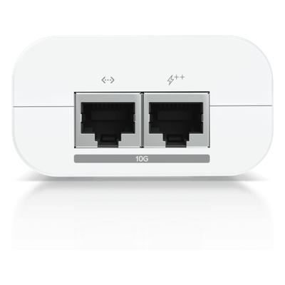 UBIQUITI - Inyector PoE++ / 54V DC 1.12A / 60W / 2 Puertos 10 GbE / Protección de Sobretensiones / Eficiencia 88%
