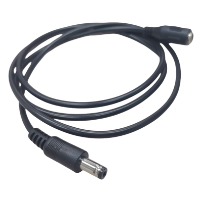 EPCOM POWERLINE - Cable de Alimentación DC / Conector Macho a Hembra 5.5x2.1 mm / 22 AWG / 1 m (3.28 ft) / Polarizado / Forro Negro