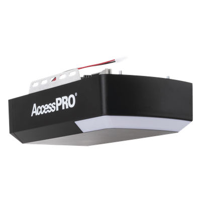 ACCESSPRO - Motor P/ Puertas Garage / 1/2HP / Silencioso  / Incluye Riel 3 Mts tipo C / Compatible con Riel tipo T / 2 Controles Inalámbricos Visera / 1 Control Inalámbrico Pared / Apertura Mediante App / Conexion Cerradura Electica.