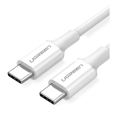 UGREEN - Cable USB-C a USB-C / Carga Rápida 60W PD3.0 / Transferencia 480 Mbps / 1 Metro (3.3 ft) / 10,000+ Ciclos de Flexión / Cubierta TPE