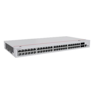HUAWEI - Switch Capa 3 Administrable / 48 Puertos Gigabit / 4 Puertos 10GE SFP+ Uplink / 176 Gbps / iStack / ERPS