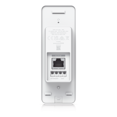 UBIQUITI - Lector de Acceso NFC / Hub Integrado / PoE+ / IP55 / 13.56 MHz / -30 a 40°C / 4.9 x 1.8 x 4.5'