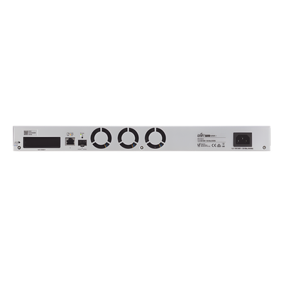 UBIQUITI - NVR Empresarial / 4 Bahías HDD 2.5/3.5 / 50 Cámaras Full HD / 15 Cámaras 4K / Puerto 10 Gbps SFP+ / RAID 1/5 Automático