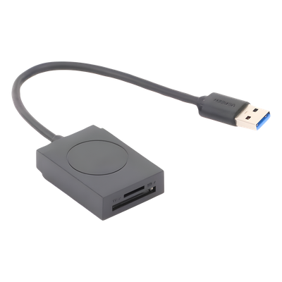 UGREEN - Lector de Tarjetas USB-A 3.0 / Dual Slot SD y MicroSD / 5 Gbps / Hasta 2 TB / Cable 15 cm (5.9 in)