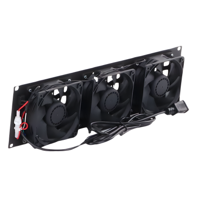 LINKEDPRO BY EPCOM - Kit de Ventilación para Rack / 3 Ventiladores 12 x 12 cm / 110 Vca / Clavija 5-15P / 1.8 m (5.9 ft) de Cable / 19" Ancho