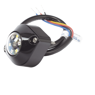ECCO - Estrobo Oculto LED / 6 LEDs Rojo/Azul / 16 Patrones de Destello / IP67 / 12-24 VCC / Sincronización Multinidad