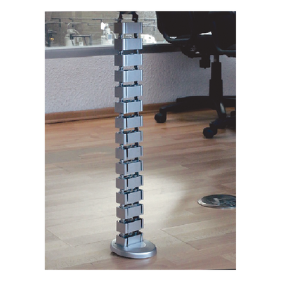 THORSMAN - Organizador de Cables Vertical Articulado / Altura Ajustable / 18 Enlaces / ABS y Acero Inoxidable / Operación hasta 105°C
