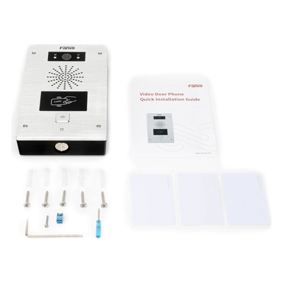 FANVIL - Video Portero IP / 2 Líneas SIP / Cámara HD 2MP / IR Nocturno / RFID / IP65 e IK10 / PoE 802.3af / Onvif / -40°C a 70°C