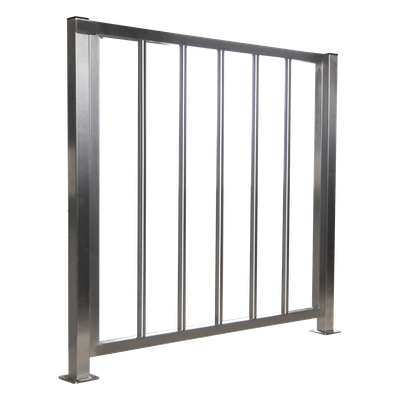 ACCESSPRO - Puerta de Medio Cuerpo / Acero Inoxidable / 100 cm (3.3 ft) Ancho / 90 cm (2.9 ft) Alto / Control de Acceso