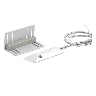 SFIRE - Contacto Magnético para Piso Uso Rudo / GAP 75 mm (3 in) / Cable Blindado 55 cm / 12 VCC / 0.5 A / Placa de Montaje en L