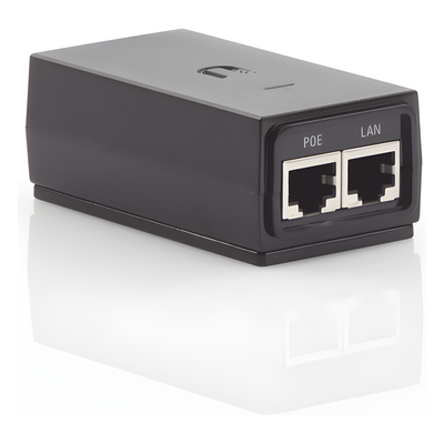 UBIQUITI - Adaptador PoE / 24 VDC 0.5 A / Puerto Gigabit 10/100/1000 Mbps / Protección ESD / 0 a 40 °C (32 a 104 °F)