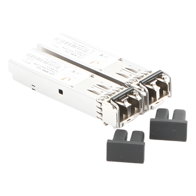 UBIQUITI - UFiber Módulo SFP, transceptor MiniGibic MultiModo 1.25 Gbps, distancia 550m, conectores LC, paquete de 2 piezas