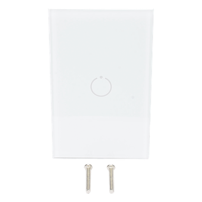 SMARTHOME BY EPCOM - Interruptor Táctil Z-Wave Plus / 1 Botón / AC 85-260V / Frecuencia Ajustable / Panel Touch Inalámbrico