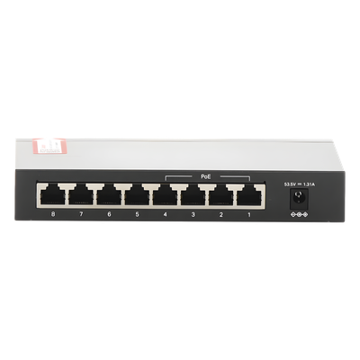 TP-LINK - Switch PoE+ No Administrable / 8 Puertos 10/100 Mbps / 4 Puertos PoE 802.3af/at / 66W / Alcance Extendido 250 m (820 pies) / Sin Ventilador