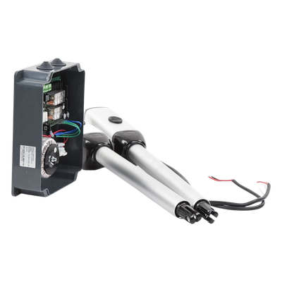 ACCESSPRO - Kit de Brazos para Portón Abatible / 2 Hojas / 3 m (9.8 ft) / 300 kg / IP55 / 50 Ciclos Diarios / Residencial