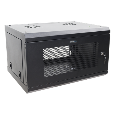 LINKEDPRO - Gabinete de Pared / 6U / 19'' / 455 mm Profundidad / 80 kg Carga / Acero Reforzado / 1.49 ft Alto