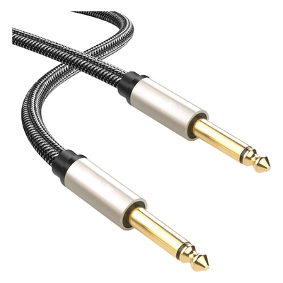 UGREEN - Cable de Audio Mono / 6.35 mm (1/4") Macho a Macho / 10 m (32.8 ft) / Núcleo de Cobre / Triple Blindaje / Nylon Trenzado