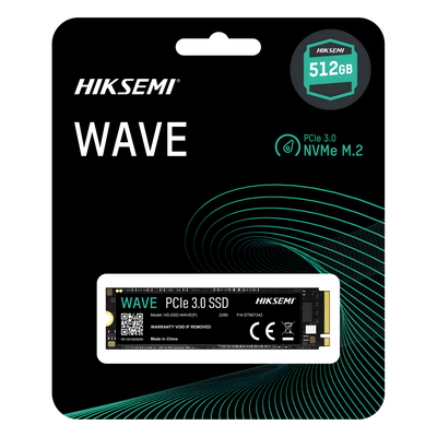 HIKSEMI BY HIKVISION - SSD M.2 NVMe / 512 GB / PCIe 3.0 x4 / Lectura 2500 MB/s / Escritura 1025 MB/s / 3D NAND / M.2 2280