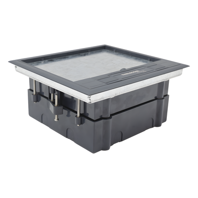 THORSMAN - Caja de Piso / 2 Módulos Universales / ABS y Acero Galvanizado / 1.957 kg / EIA/TIA-569-A