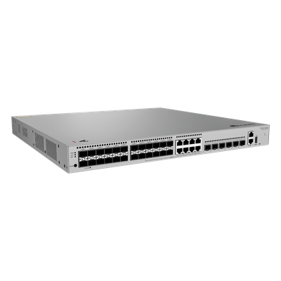 HUAWEI - Switch Core Capa 3 / 24 Puertos 1GE SFP / 8 Puertos Combo 10/100/1000 Mbps / 4 Puertos 10GE SFP+ Uplink / 2 Puertos 10GE SFP+ Stack / 176 Gbps / 132 Mpps