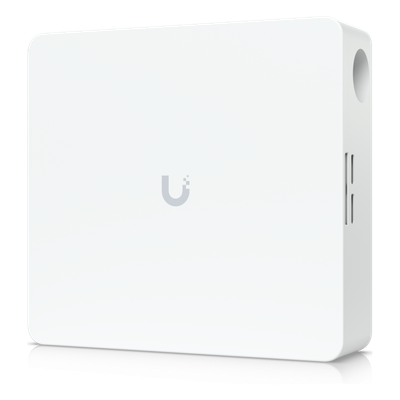 UBIQUITI - Concentrador de Acceso Empresarial / Control de 8 Puertas / 8 Puertos PoE / Respaldo de Batería 32-48 VCC / Carcasa de Acero y Policarbonato