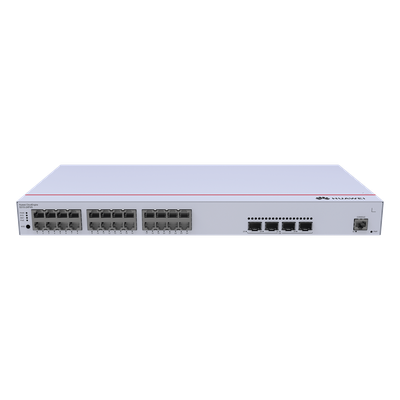 HUAWEI - Switch Capa 3 Administrable / 24 Puertos Gigabit PoE / 4 SFP Uplink / 56 Gbps / PoE Perpetuo 400W / iStack