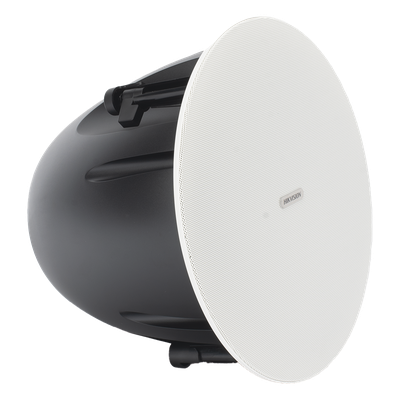 HIKVISION - Altavoz de Techo / 30W / Woofer 6.5-inch + Tweeter 1.0-inch / 100V / 70V / Sin Marco / Color Blanco
