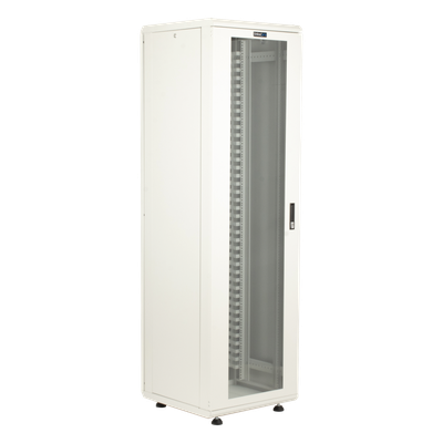 LINKEDPRO - Gabinete Rack de Piso / 42 Unidades / 19 Pulgadas / Carga 1000 kg / Puerta Cristal Templado / Ventilación Superior