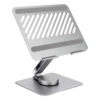 UGREEN - Soporte Giratorio para Laptop / Rotación 360° con Bloqueo / Aluminio / Carga 5 kg / 10 a 17.3" / Altura y Ángulo Ajustable / Plegable