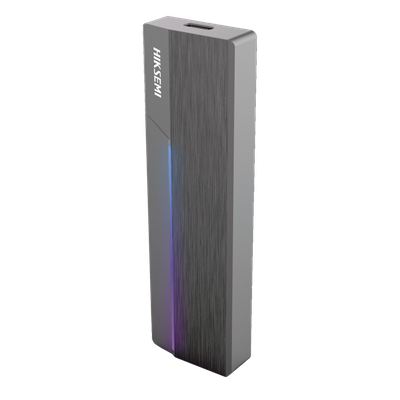 HIKSEMI BY HIKVISION - Enclosure SSD M.2 NVMe y SATA / USB 3.2 Gen2 Type-C 10 Gbps / ASUS Aura RGB SYNC / Aluminio CNC / 4 TB / 2242 2260 2280
