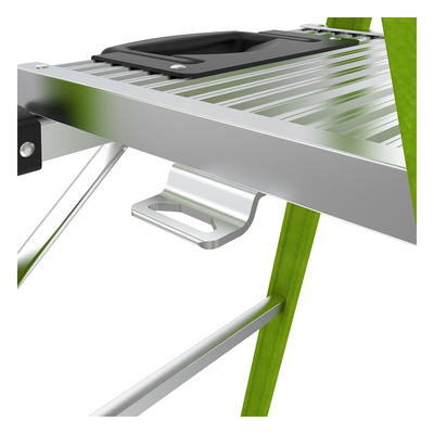 LITTLE GIANT LADDER SYSTEMS - Escalera de Tijera / Fibra de Vidrio y Aluminio / 1.8 m (6 ft) / Carga 170 kg / Soporte Superior para Herramientas / Tipo IAA