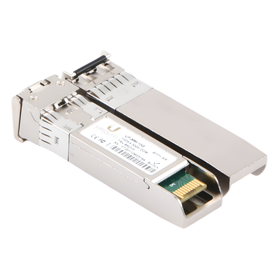 UBIQUITI - UFiber Módulo SFP+ 10G, transceptor MiniGibic MultiModo 10 Gbps, distancia 300m, conectores LC, paquete de 2 piezas