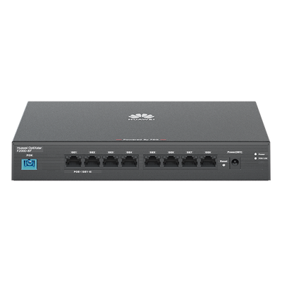 HUAWEI - ONU Switch PoE / 8 Puertos Gigabit PoE+ / 1 PON GPON 2.488 Gbps / 120 W / Modo Puente / Administración Nube