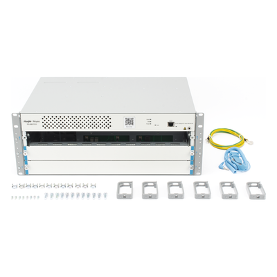 RUIJIE - Chasis Switch Core Capa 3 / 480 Gbps Full-Duplex / 360 Mpps / 3 Slots Modulares / 4094 VLANs / Protección 6 kV