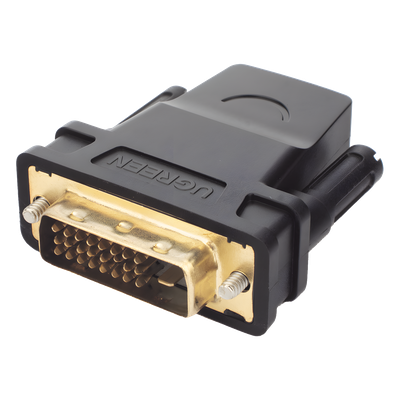 UGREEN - Adaptador DVI Macho a HDMI Hembra / 1080p@60Hz / Conectores Chapados en Oro / 3.28 pies