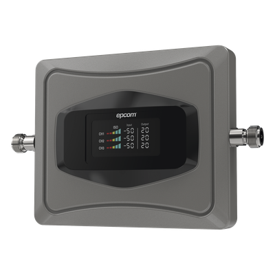 EPCOM - Kit Amplificador de Señal Celular 4G / Mejora las llamadas convencionales y VoLTE / Soporta los datos de las tecnologías 2G, 3G y 4G de TELCEL, AT&T y MOVISTAR / Cubre hasta 600 m2.