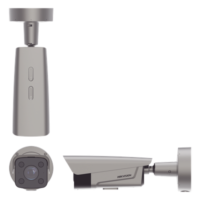 HIKVISION - Cámara Bala IP ANPR / 4 Megapixel / Lente Mot. 2.8-12 mm / IR y Luz Blanca 50 m (164 ft) / Control de Barrera / IP67 / IK10 / PoE