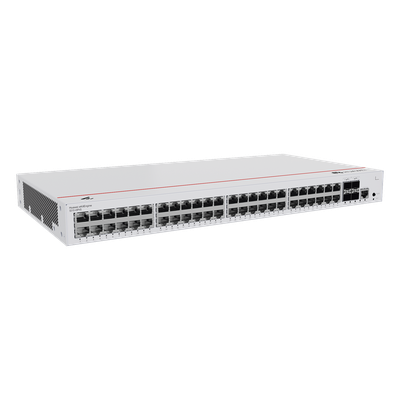 HUAWEI - Switch Capa 3 Administrable / 48 Puertos Gigabit PoE / 4 SFP Uplink / 104 Gbps / PoE Perpetuo 380W / iStack