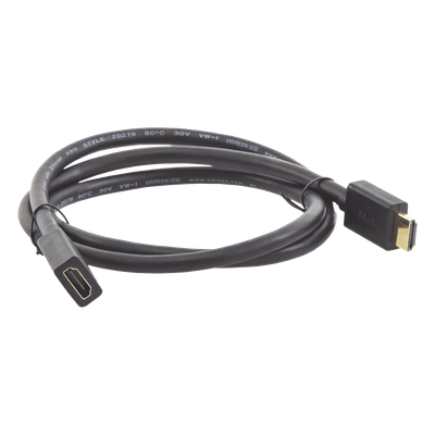 UGREEN - Cable Extensor HDMI / 1 m (3.28 ft) / 4K@60Hz / 3D / HDR / Macho a Hembra / Cobre Estañado / Transmisión Estable