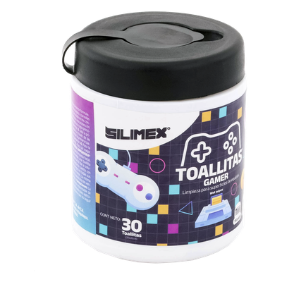 SILIMEX - Toallitas de Limpieza / Antiestáticas / Antibacteriales / 30 Unidades / Aroma Chicle